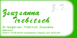 zsuzsanna trebitsch business card